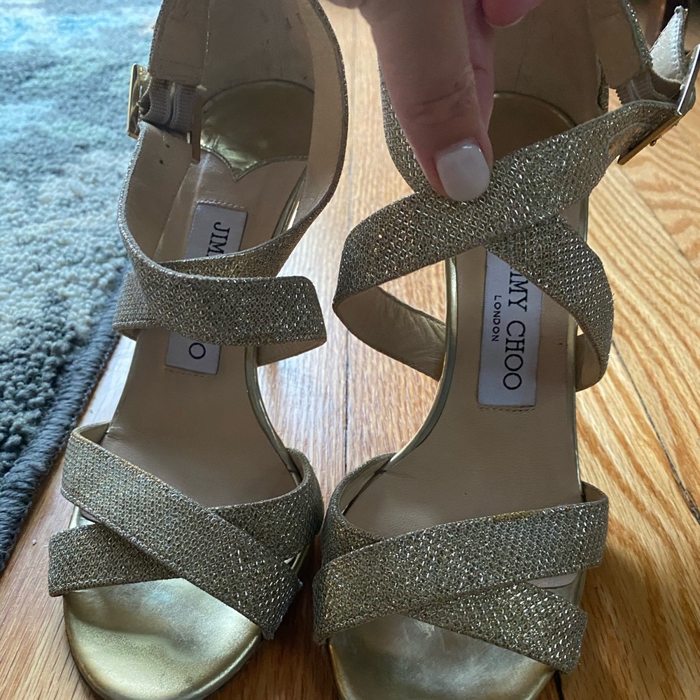 Jimmy Choo Gold Heels